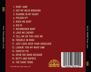 Billy Adams- Sun Records Originals: Ruby Jane
