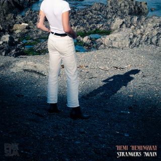 the album cover for Hemi Hemingway - Strangers Again [Blue and White]