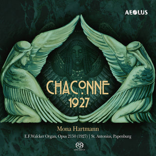 the album cover for J Bach .S. / David / Holler - Chaconne 1927 - Works For Organ