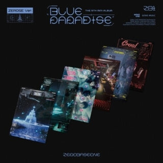 Zerobaseone- Blue Paradise - Zerose Random Cover Version - incl. Postcard Book, Postscard, Photocard, Sticker + Character Card (CD)