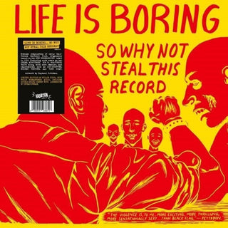 the album cover for Life Is Boring So Why Not Steal This Record / Var - Life Is Boring So Why Not Steal This Record / Various - Colored Vinyl
