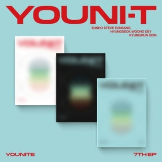 the album cover for Younite - Youni-T - Poca QR Card Album - incl. Envelope, Photo Stand, 2 Photocards + Sticker