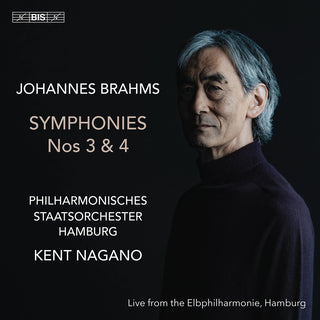 the album cover for Philharmonisches Staatsorchester Hamburg - Brahms: Syms Nos. 3 & 4