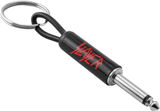 Pluginz - Slayer - Guitar Plug Keychain - Red Logo