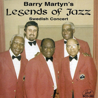 the album cover for Barry Martyn Legends Of Jazz - Swedish Concert