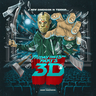 Friday The 13th Part III Soundtrack (Lenticular Cover; Red / Blue Swirl Vinyl)