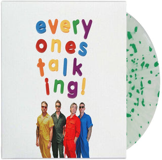 the album cover for All Time Low - Everyone's Talking [Indie Exclusive White and Green Colored Vinyl]