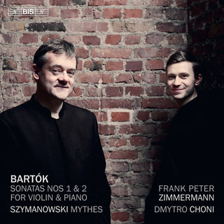 the album cover for Frank Zimmermann  Peter - Frank Peter Zimmermann Plays Bartok & Szymanowski