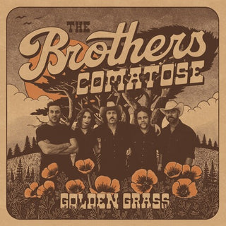 The Brothers Comatose- Golden Grass - Splattered Orange & Blue