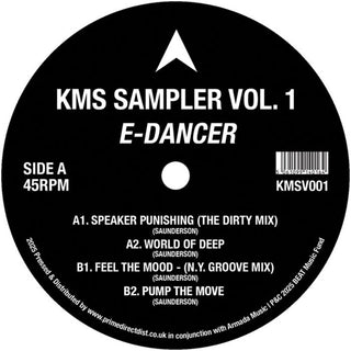 the album cover for E-Dancer - Kms Sampler Vol. 1