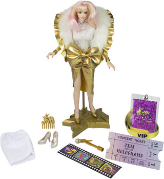 The Loyal Subjects- JEM AND THE HOLOGRAMS Jem Glitter and Gold 12" Fashion Doll