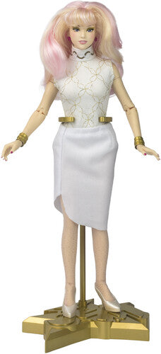 The Loyal Subjects- JEM AND THE HOLOGRAMS Jem Glitter and Gold 12" Fashion Doll