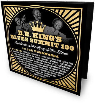 the album cover for Joe Bonamassa - B.B. King's Blues Summit 100 [2xCD - Hard Cover book with 2 disc trays, 40 page booklet, foil on cover]