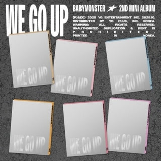 BABYMONSTER- We Go Up - Random Cover Pattern Version - incl. 56pg Photobook, 3 Selfie Photocards + Folded Poster (CD)