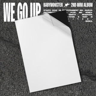 BABYMONSTER- We Go Up - We Version - incl. 72pg Photobook, Folded Poster, 6 Selfie Photocards, Inclusion Envelope, 2 Logo Stickers + Photo Sticker