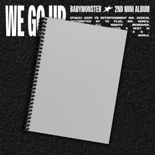 BABYMONSTER- We Go Up - Go Version - incl. 72pg Photobook, Folded Poster, 6 Selfie Photocard, Boomark + Logo Stickers