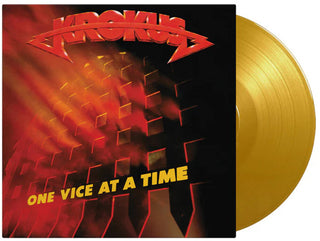 the album cover for Krokus - One Vice At A Time [Yellow 180 Gram Colored Vinyl]
