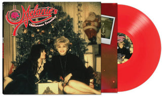 the album cover for Melanie - Melanie's Christmas Treasury [Red LP]