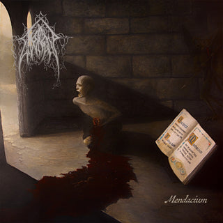 the album cover for Evoken - Mendacium (Uk)