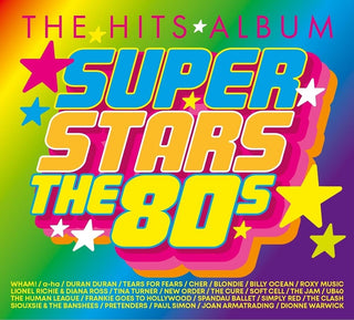 the album cover for Hits Album: Superstars - The 80's / Various (Uk) - Hits Album: Superstars - The 80's / Various (Uk)
