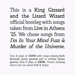 the album cover for King Gizzard And The Lizard Wizard - I'm In Your Mind Fuzz / Murder Of The Universe