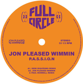 the album cover for Jon Wimmin  Pleased - P.A.S.S.I.O.N. (2025 Remixes)