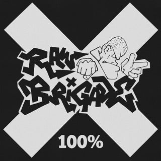 the album cover for Raw Brigade - 100%