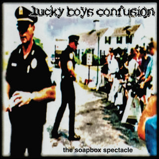 the album cover for Lucky Boys Confusion - Soapbox Spectacle (10in)