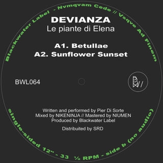 the album cover for Devianza - Piante Di Elena (Ep)