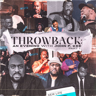 the album cover for John Kee  P - Throwback: An Evening With John P Kee Pt 1