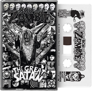 the album cover for Rob Zombie - The Great Satan [White Cassette]