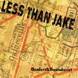 the album cover for Less Than Jake - Borders & Boundaries 25th Anniversary - Yellow