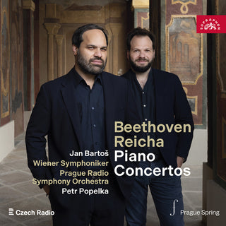 the album cover for Jan Bartoš - Beethoven & Reicha: Pno Concertos