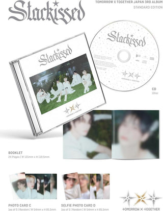 the album cover for TOMORROW X TOGETHER - Starkissed (Sted)