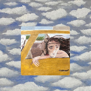 the album cover for Wild Pink - Dulling The Horns (Blue) [Colored Vinyl]