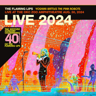 the album cover for Flaming Lips - Yoshimi Battles The Pink Robots Live At The Okc