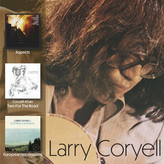 the album cover for Larry Coryell - Aspects / Two For The Road/ European Impressions