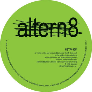 the album cover for Altern 8 - Frequency (2025 Remixes)