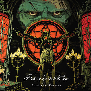 the album cover for Alexandre Desplat  (Colv) (Ofgv) (Red) (Wht) (Spla) - Frankenstein - O.S.T. [Colored Vinyl] (Ofgv) (Red) (Wht)