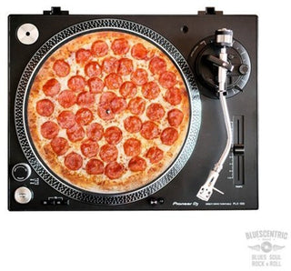 the album cover for Pepperoni Pizza Graphic Turntable Slip Mat - Pepperoni Pizza Graphic Turntable Slip Mat