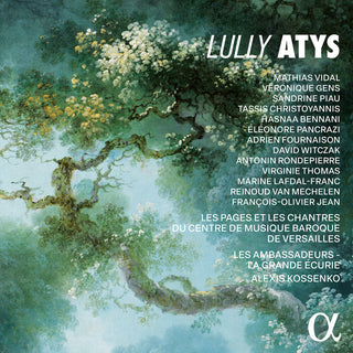 the album cover for Mathias Vidal - Lully: Atys