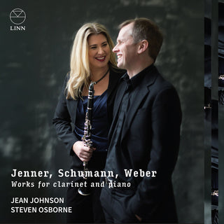 the album cover for Jean Johnson - Jenner Schumann & Weber: Works For Clarinet