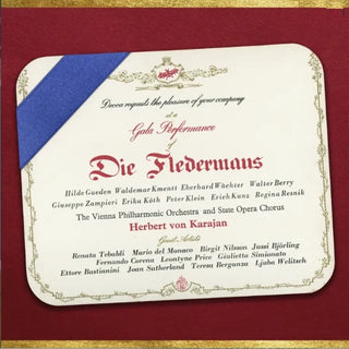 the album cover for Von Herbert Karajan - Die Fledermaus (Uk)