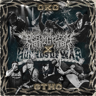 the album cover for Peelingflesh / Hounds of War - Okc X Gthc Split