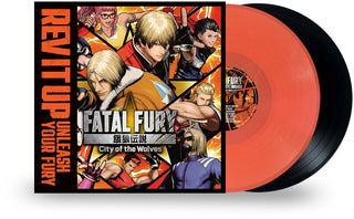 the album cover for Various Artists - Fatal Fury: City of the Wolves (Original Video Game Soundtrack) [Indie Exclusive Orange/Black]