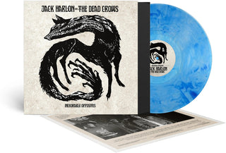 the album cover for Jack Harlon  & The Dead Crows - Inexorable Opposites - Blue (Blue) [Clear Vinyl] [Limited Edition]