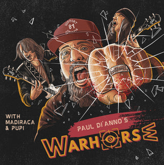 the album cover for Paul Di'anno's Warhorse - Paul Di'anno's Warhorse