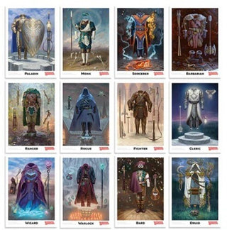 Dungeons & Dragons - Class Cards and D20 Flip Coin