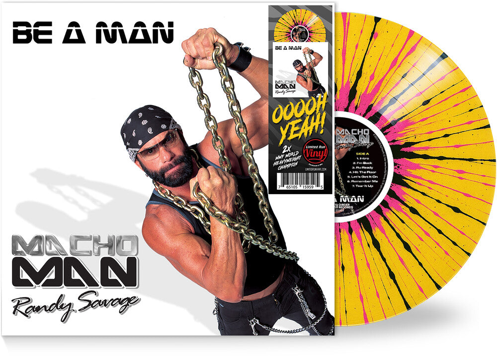 Coloured Randy Macho Man Randy Savage- Be A Man - Yellow/Black/Pink) (Blk) [Colored V ...