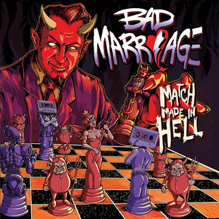 the album cover for Bad Marriage - Match Made In Hell